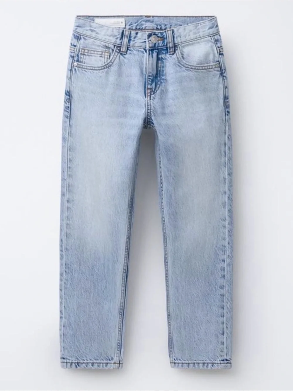 Zara Z1975 Light Wash Straight Leg Jeans Size 4 - Picture 2 of 12